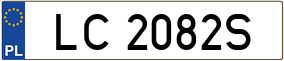 Trailer License Plate